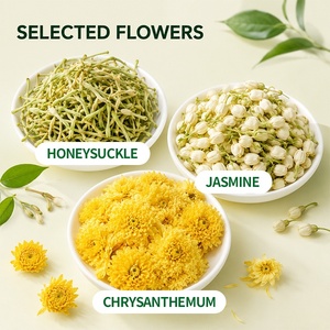 Tisane de fleurs mélangées à la chèvrefeuille, au jasmin et au chrysanthème, sachet individuel de tisane florale, vente en gros transfrontalière pour la santé - Product Image 2