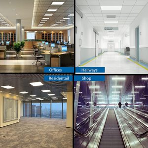 Chống bụi vuông lõm LED bảng điều chỉnh ánh sáng có thể điều chỉnh trung tâm giỏ LED Đèn 40 Wát trần ánh sáng văn phòng LED troffer ánh sáng trang bị thêm - Product Image 6