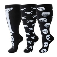 Chaussettes de compression grande taille pour femmes et hommes, mollets larges, extra larges, hauteur genou, pour voyage, yoga, course à pied, circulation