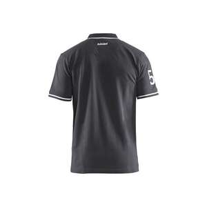 Blaklader-917510509810XS เสื้อโปโลจำกัดสีเทาเข้ม/ขาว-EAN เสื้อยืดทำงาน7330509626870และเสื้อโปโล - Product Image 3