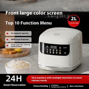 2L intelligente Mini fornello di riso per uso domestico multifunzionale prenotazione di cronometraggio misurino elettrico conforme a Europa - Product Image 2