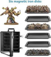 Vitrine de sol plate en aluminium pour miniatures avec éponge épaisse et porte verrouillable anti-choc – Vente en gros