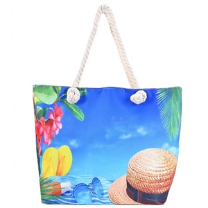 Fábrica directa de moda Toe al por mayor de malla bolsas de playa de alta calidad de las mujeres Tote Shopping Bag - Product Image 4