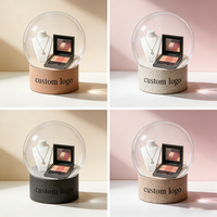 Op maat gemaakte hars sneeuwbol met gepersonaliseerd logo, decoratie voor huis, kantoor, bruiloft cadeau