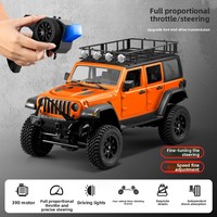 Coche de Control Remoto MN-128 1:12 4WD con Cambio de Marchas, Camioneta de Escalada RC con Luces Intermitentes, Juguete de Coche RC