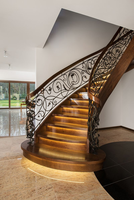 Rampe d'escalier en fer forgé Tanlong, balustrade métallique pour escalier, design de rampe d'escalier en fer forgé