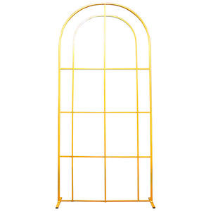 Cadre métallique pour décoration de mariage, grille métallique en maille or, demi-arc, toile de fond, <span class=keywords><strong>cercle</strong></span> doré, offre spéciale, 1 pièce - Product Image 1