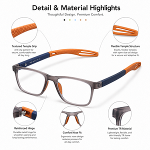<span class=keywords><strong>Lunettes</strong></span> de lecture classiques de haute qualité, <span class=keywords><strong>lunettes</strong></span> anti-lumière bleue, monture carrée, presbytie, <span class=keywords><strong>lunettes</strong></span> de lecture <span class=keywords><strong>pas</strong></span> chères pour hommes et femmes - Product Image 4