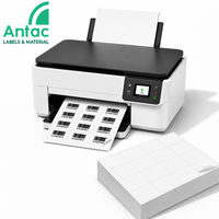 Papier autocollant Antac A4, étiquettes blanches vierges pour imprimante jet d'encre, étiquettes d'expédition, 100 feuilles en vrac