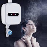 Nouvel Arrivage Chauffe-eau Électrique Instantané en Acier Inoxydable pour Salle de Bain, Ensemble Robinet de Douche