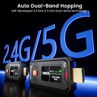 Transmisor y receptor inalámbrico SYONG Mini 350M 4K con entrada 1080P, sincronización de canales 2.4G/5G, compatible con 5 receptores Multi-RX, transmisión a través de paredes.