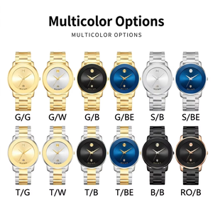 <span class=keywords><strong>Montre</strong></span> à quartz pour <span class=keywords><strong>homme</strong></span> en acier inoxydable <span class=keywords><strong>ultra</strong></span>-mince VVS 41 mm, bracelet 20 mm, cadran à aiguilles, résistante à l'eau, <span class=keywords><strong>montre</strong></span> de luxe, faible MOQ - Product Image 2
