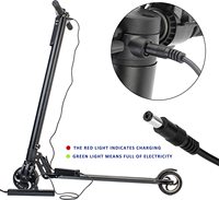 Cargador de Scooter Eléctrico de 42V 2A, Adaptador de Corriente Compatible con Bicicleta Eléctrica de 36V, 5.5mm*2.1mm, Conector de Aviación