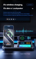 BT Lautsprecher Wecker Smart Watch Kopfhörer Trend 6 in 1 Wireless Ladegerät für iPhone Halter 15W Schnell ladung Benutzer definiertes Logo
