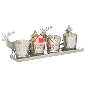 Candelabro Moderno 2025 con Portavelas de Vidrio para Decoración de Bodas - Product Image 5