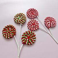 Sucettes en forme de branches d'arbre de Noël écologiques YATING modernes, 10-35 cm, décoration en peluche transfrontalière très vendue