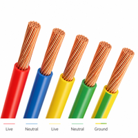 Cable Eléctrico de Cobre Aislado con PVC Retardante de Llama BVR para Cableado Doméstico y Construcción