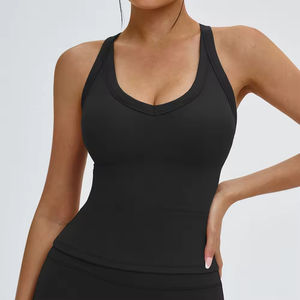 Top Deportivo Personalizado Ecológico con Cuello Redondo, Transpirable, de Alta Elasticidad, Espalda Cruzada, para Gimnasio, Yoga y Entrenamiento - Product Image 5