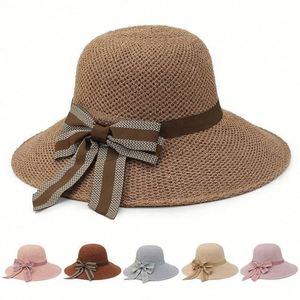 Custom Sunscreen Wide Brim Summer Leisure Printed Outing Foldable Beach Sun <b>Straw</b> <b>Hat</b> Women - Product Image 3