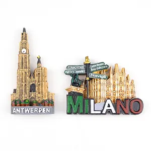 Factory directly customised made 3d resin fridge magnet world tourist souvenir gift polyresin craft magnet