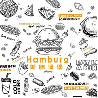 Emballages personnalisés pour sandwichs à la restauration rapide Burger Papier sulfurisé de sécurité avec logo en flexographie de qualité alimentaire