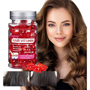 Fabrieksgroothandel 40 Haarserumcapsules Voeden Glad Glanzend Haar Reparatie Beschadigde Haarherstellende Vitamine 2-In-1 Formule - Product Image 6