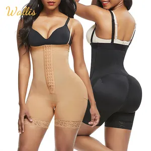 Indirgeyici kemerler altında büstü Fajas vücut Shapewear zayıflama kılıf kadınlar düz göbek popo kaldırıcı şekillendirme külot Push Up korse