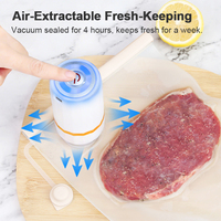 Bolsas de Almacenamiento de Silicona al Vacío Reutilizables a Prueba de Fugas para Congelador, para Mantener Frescos Todos los Alimentos