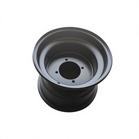 Nouvelle jante arrière noire de 10 pouces 220x280, moyeu en fer à 4 trous pour ATV Quad 4 roues tout-terrain 50cc/110cc/125cc