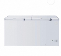 Congélateur horizontal à ouverture supérieure en métal blanc Congélateur commercial profond pour cuisine de restaurant