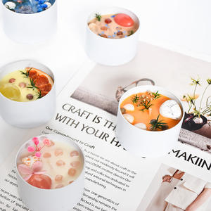 Bougie en <span class=keywords><strong>cire</strong></span> de soja parfumée de luxe à vendre, boîte de mariage en cristal naturel, bougie pilier faite à la main, décoration de maison personnalisée - Product Image 4