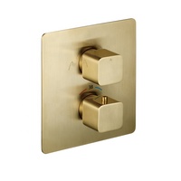 Robinet de douche thermostatique avec couvercle en laiton Corps en cuivre