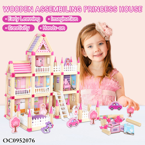 Casa delle bambole fai da te in legno casa delle bambole la mia bella villa giocattolo kit con accessori per mobili - Product Image 2