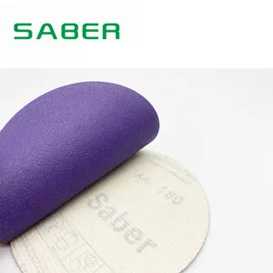 Abrasive Disc Manufacturers Customized 5inch 125mm Nohole Purple Ceramic Abrasive Sanding Discs/sand Paper Fro Polishing Tools