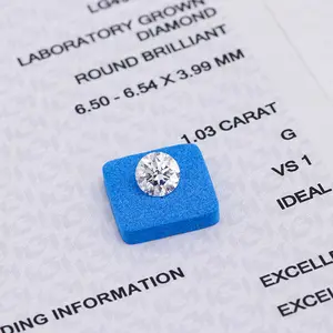 IGI GIA Loose Diamonds 1.6CT D VS2 Certified White Round Lab Grown Diamond