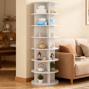 Zapatero de Plástico de Diseño Moderno con Rotación de 360 Grados y Múltiples Niveles, 8 Estantes, Mueble <span class=keywords><strong>para</strong></span> el Hogar, Entrada, Sala de Estar - Product Image 3