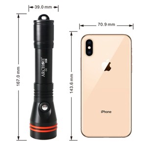 Torcia subacquea 1200LM batteria 18650 ricaricabile USB torcia subacquea IP68 100m luce impermeabile per lo Sport notturno subacqueo - Product Image 3