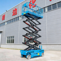 Plateforme de travail aérienne électrique autopropulsée, petite nacelle élévatrice mobile hydraulique sur remorque à vendre