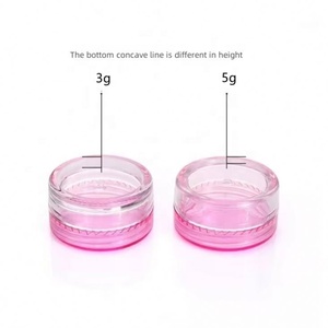 New Arrival Custom PS <b>Plastic</b> Cream Jar 2g 3g 5g Empty Cosmetic Jar Lip Scrub <b>Container</b> Lip Balm <b>Container</b> Jars - Product Image 5