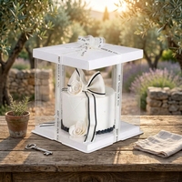 YIpin Yinji Vente en gros de boîtes à gâteaux miniatures de 4 pouces, boîtes transparentes pour mousse et desserts, pour les cadeaux de fête d'anniversaire
