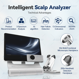 Nuevo Analizador de Cuero Cabelludo 3 en 1 con IA, Modelo 2026, Construcción Metálica, Pantalla Táctil de 15.6 Pulgadas, Multiespectral - Product Image 2