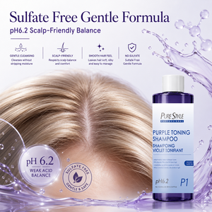 <span class=keywords><strong>Shampoo</strong></span> Viola Anti-Giallo per Capelli Biondi 500ml Formato Professionale Senza Solfati <span class=keywords><strong>pH</strong></span> Bilanciato Vegano - Product Image 4