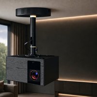 Support de plafond pour projecteur 2026 Clawfoot Tray avec adaptateur d'alimentation dissimulé pour XGIMI X50 et TITAN Noir Series