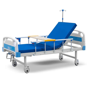 <span class=keywords><strong>Lit</strong></span> <span class=keywords><strong>d</strong></span>'<span class=keywords><strong>hôpital</strong></span> manuel de haute qualité à 2 fonctions avec barrières pliantes en plastique ABS et poteau de perfusion en métal pour patient - Product Image 5