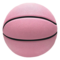Ballon de basketball Chyros en PU rose, personnalisable avec logo, vente en gros directe fabricant, tailles 5/6/7, flexible et durable pour entraînement et divertissement