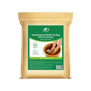 Чайные пакетики для детокс-ванночек для ног - Натуральные травяные с имбирем и полынью для улучшения кровообращения и оздоровления. Доступно производство под собственной торговой маркой (OEM). - Product Image 1