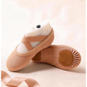 Zapatillas de Ballet Suaves Fitdance E2606, Tela Elástica, Tacón Plano, Suela de Goma, Calzado de Entrenamiento Envolvente para Niños - Product Image 6
