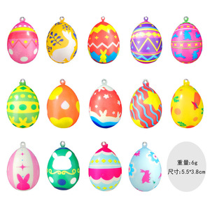 Easter Egg Toy Pu Slow Rebound Color Printing Egg Bunny Squeeze Play Release Stress Ball Toy Wholesale Easter Holiday Supplies - Product Image 3