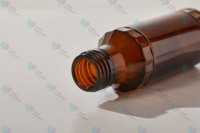 Flacon de bouteille en verre de liquide oral pharmaceutique ambré 100ml 120ml personnalisé