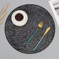 Décor de Table ajouré métal or chargeur assiettes tapis vinyle PVC napperons pour réception de mariage de vacances